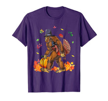 Load image into Gallery viewer, Bigfoot Carrying Turkey Fall Thanksgiving Sasquatch T-Shirt
