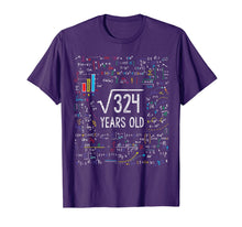 Load image into Gallery viewer, Square Root Of 324 18th Birthday 18 Year Old Gifts Math Bday T-Shirt-197091

