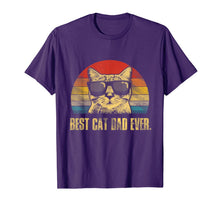 Load image into Gallery viewer, Mens Best Cat Dad Ever T-Shirt Funny Cat Dad Father Vintage Gift T-Shirt-118654
