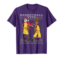 Load image into Gallery viewer, Basketball African American Santa Reindeer Ugly Christmas T-Shirt
