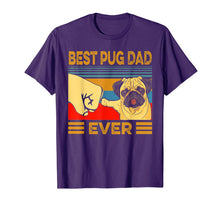Load image into Gallery viewer, Best Pug Dad Ever Retro Vintage T-Shirt-297097
