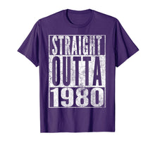 Load image into Gallery viewer, Straight Outta 1980 40th Birthday Gift Shirt 40 Years Old T-Shirt-551835
