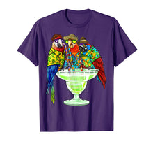 Load image into Gallery viewer, Parrots Drinking Margarita Hawaiian Shirt Vacation Birds  T-Shirt
