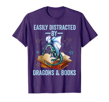 Load image into Gallery viewer, Easily Distracted By Dragons And Books kids men women gift T-Shirt-1266507
