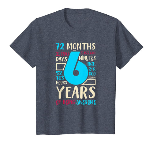 6th Birthday Gift Son Daughter Age Six 6 Year Old Boys Girls T-Shirt