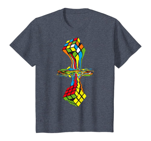 AWESOME GRAPHIC MELTING RUBIK RUBIX RUBICS CUBE Solved Rubik T-Shirt