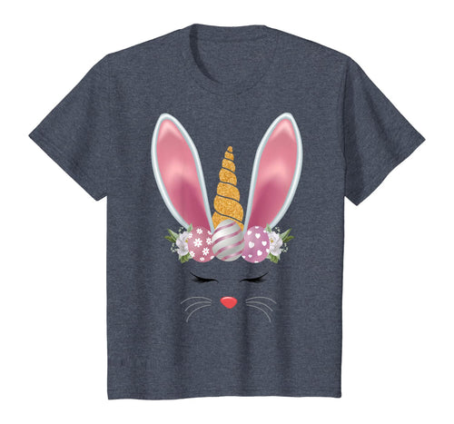 Cute Unicorn Rabbit Easter Day Girls Kids T-Shirt-125583