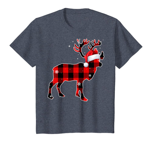 Moose Red Buffalo Plaid Christmas Matching Family Xmas Gift T-Shirt