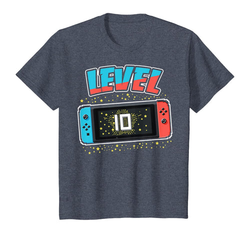 Level 10 Birthday Shirt Boy 10 Years Old Video Games Gift T-Shirt