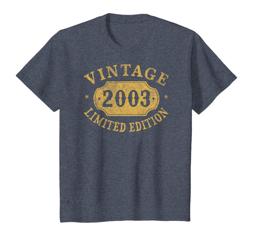 2003 17 years old 17th Limited Birthday, Anniversary Gift T-Shirt-82880