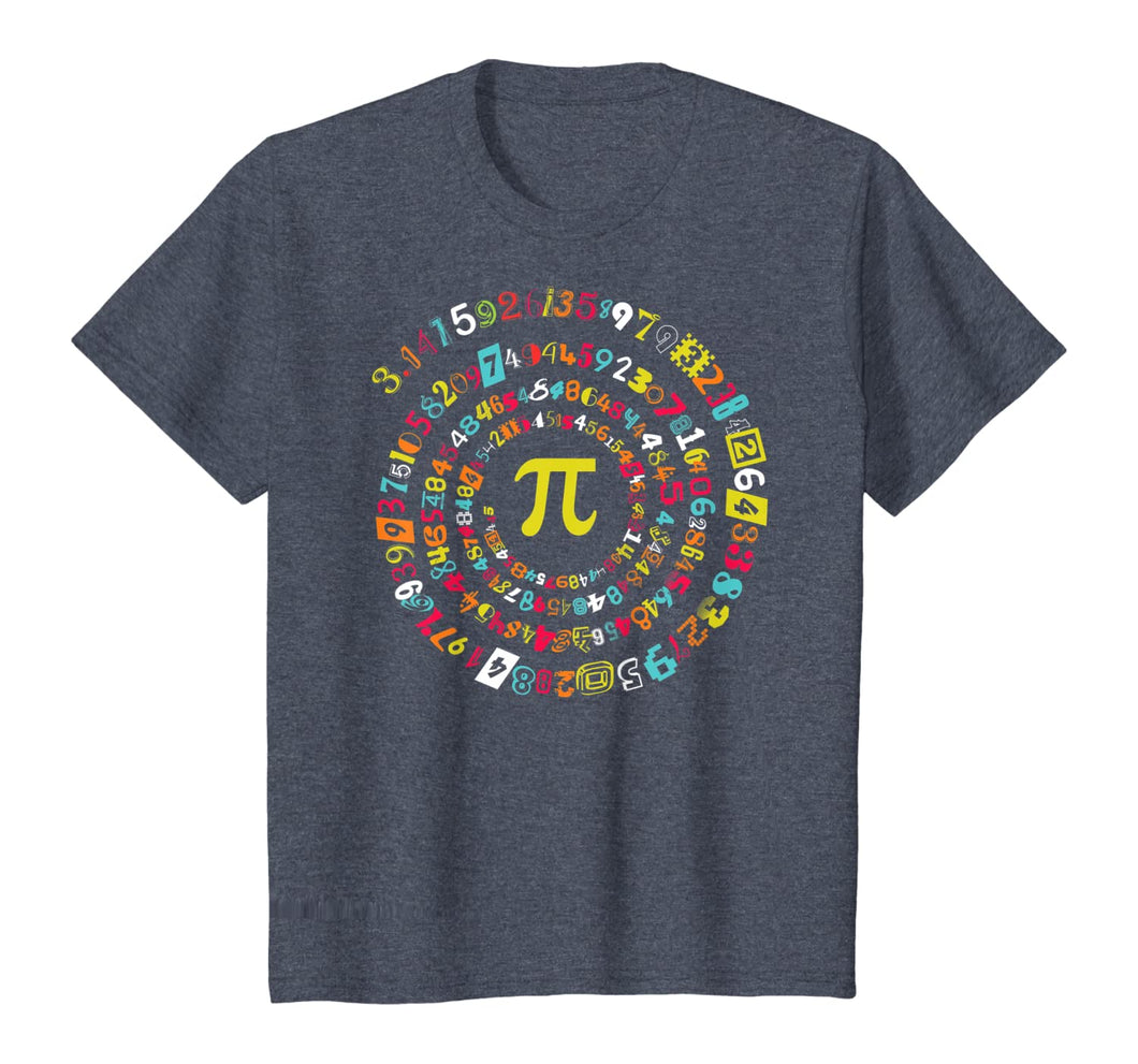 Funny Pi Day Shirt Spiral Pi Math Tee for Pi Day 3.14 T-Shirt-102916