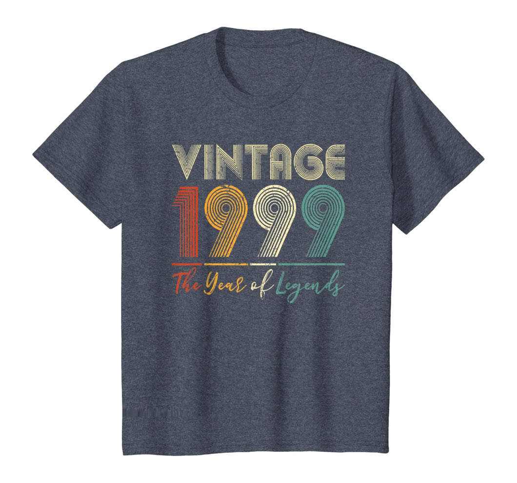 Vintage 1999 21st Birthday Gift Ideas Men Women Him Her T-Shirt-66532