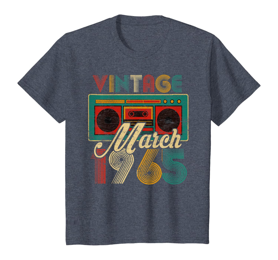 March 1965 Limited Edition Vintage Gifts 55th Birthday T-Shirt-407294