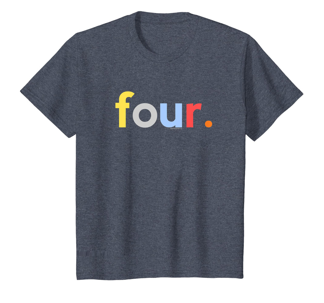Kids 4th Birthday Shirt for Boys 4 Four | Age 4 Gift Ideas