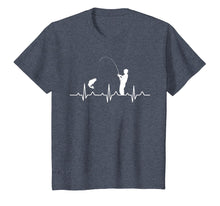 Load image into Gallery viewer, Fishing Lover Shirt Camping Hunting Fisherman Heartbeat
