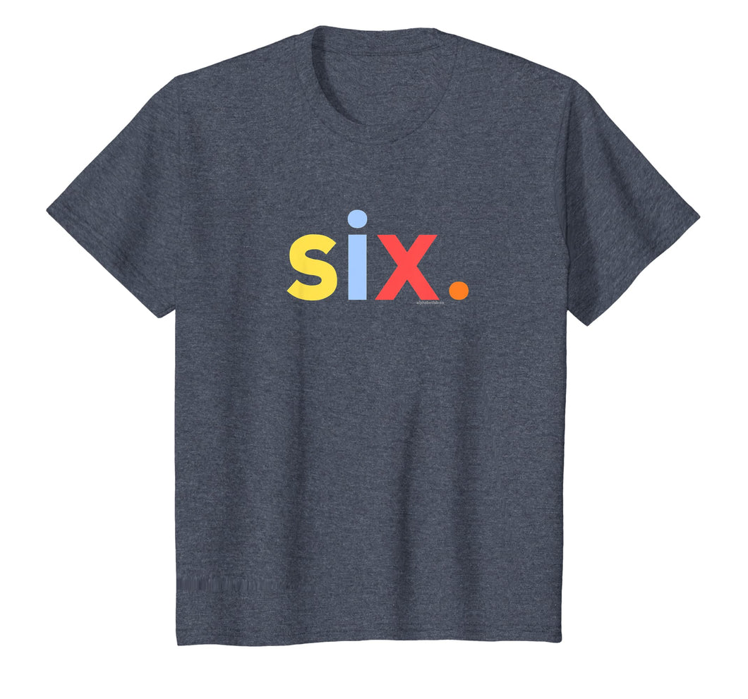 Kids 6th Birthday Shirt for Boys 6 Six | Age 6 Gift Ideas