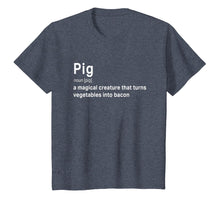 Load image into Gallery viewer, Best Hilarious Pig and Bacon Definition Funny Gift T-Shirt
