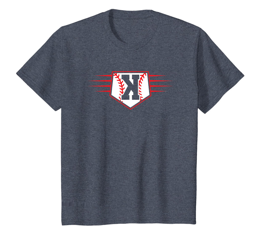 Backwards K Baseball Pitcher Strikeout T-Shirt