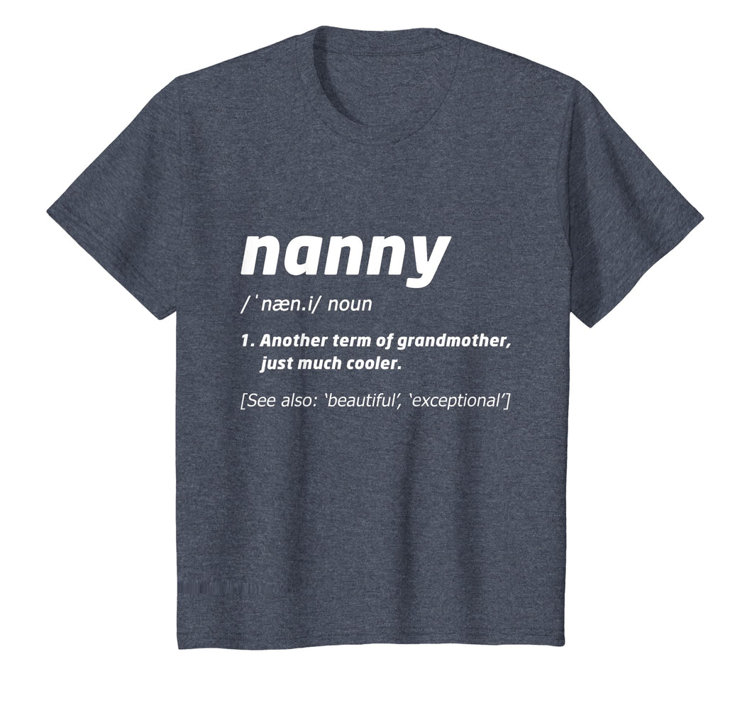 Funny Mother's Day Shirt Gift Nanny Mama Definition TShirt