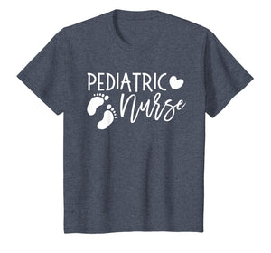 Pediatric Nurse PEDS Shirt Footprints Nursing Student PICU
