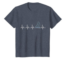 Load image into Gallery viewer, Sailing Heartbeat Funny Sailboat T-Shirt
