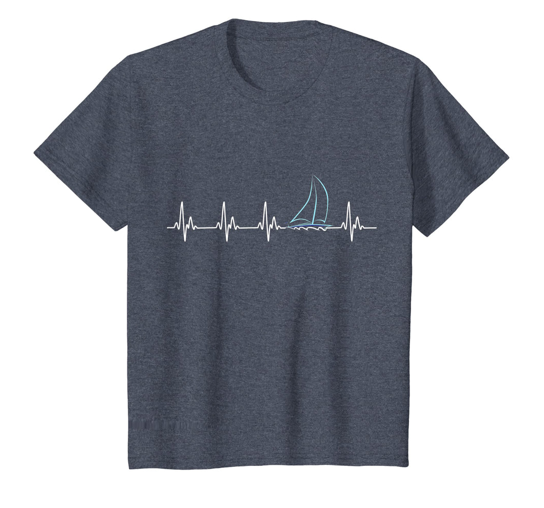 Sailing Heartbeat Funny Sailboat T-Shirt