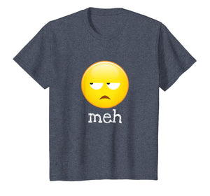 Meh Bored Emoji Face T-Shirt