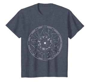 Constellation Shirt Vintage Retro Sky Map T-shirts