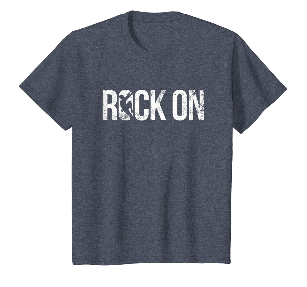 Rock Climbing T-shirt Gift Vintage Rock On
