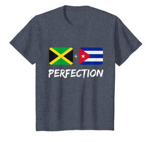 Jamaican Plus Cuban Perfection Heritage Flag Gift T-Shirt