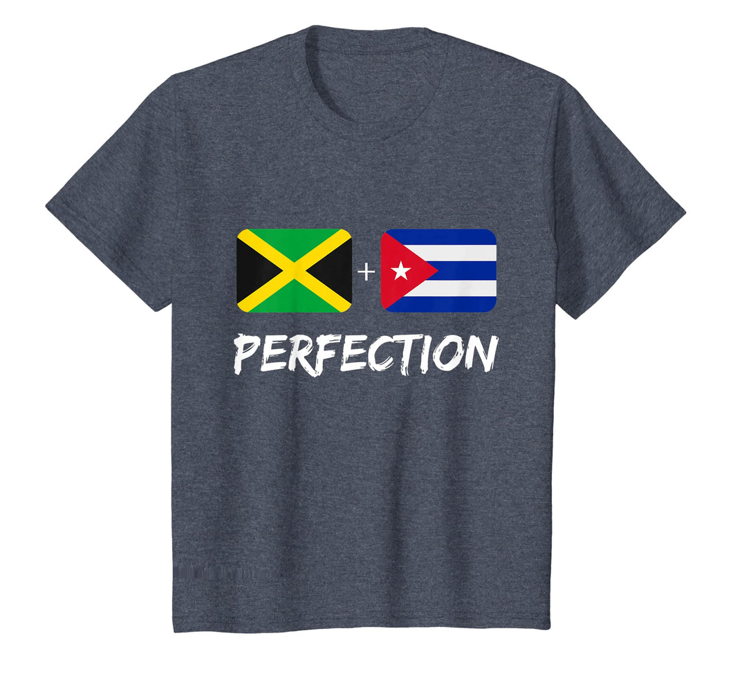 Jamaican Plus Cuban Perfection Heritage Flag Gift T-Shirt