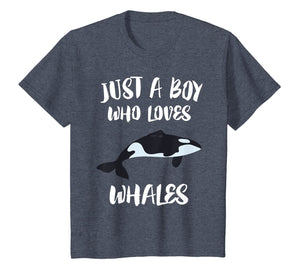 Just A Boy Who Loves Whales T-Shirt Killer Whale Orca Gift