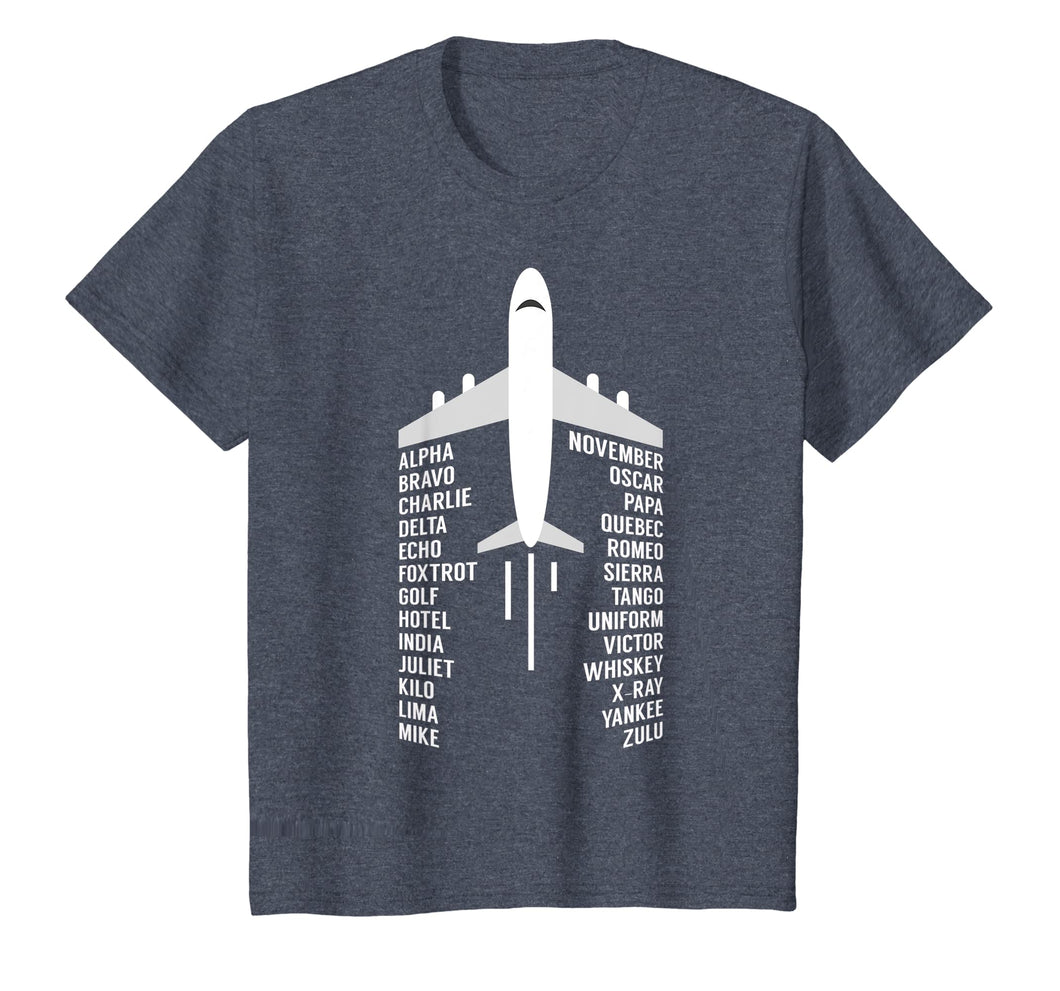 Phonetic Alphabet T-Shirt | Aviation Pilot Airplane Shirt