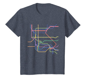 Minimalist New York City Underground Metro Map T-shirt