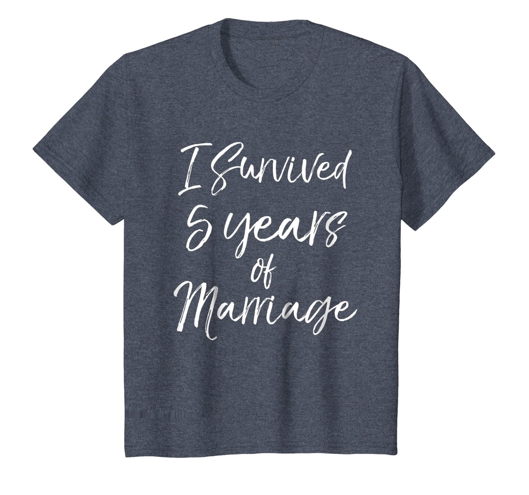 I Survived 5 Years of Marriage Shirt 5th Wedding Anniversary