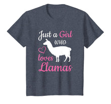 Load image into Gallery viewer, Just a Girl Who Loves Llamas - Cute Animal Lover T-shirt

