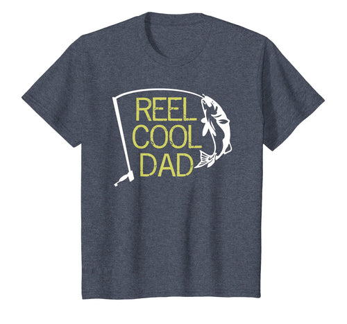 Reel Cool Dad T-Shirt Fishing Daddy Father's Day Gift S