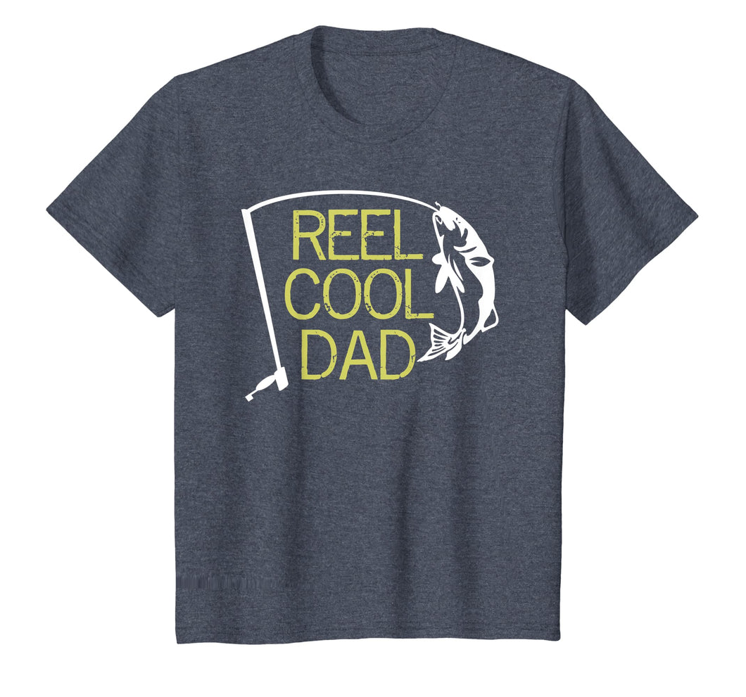Reel Cool Dad T-Shirt Fishing Daddy Father's Day Gift S