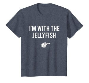 I'm With Jellyfish Halloween Costume Funny Couples T-Shirt