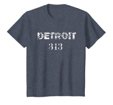 Load image into Gallery viewer, Detroit Area Code T-Shirt Distressed

