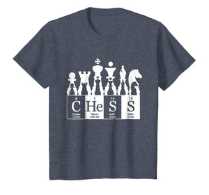 Chess sets periodic table elements t shirt gift for kids men