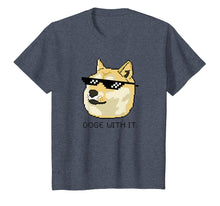 Load image into Gallery viewer, Shiba Inu T-Shirt Meme Doge Deal With It Pixel Glasses Tee

