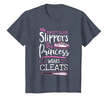 Load image into Gallery viewer, Forget Glass Slippers Princess Wears Cleats Baseball T-Shirt
