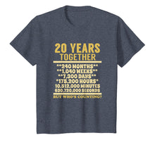 Load image into Gallery viewer, 20 Year Anniversary T Shirt 20th Wedding Gift Couples
