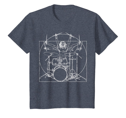 Drums T-Shirt Davinci Drummer Drumsticks Drumset Gift Tee