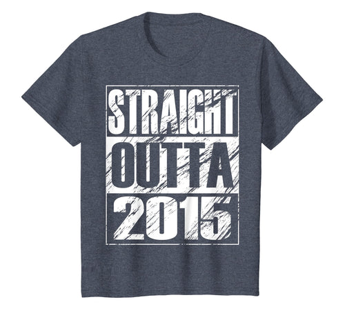 Funny Straight Outta 2015 4th Birthday T-shirt Vintage Gift