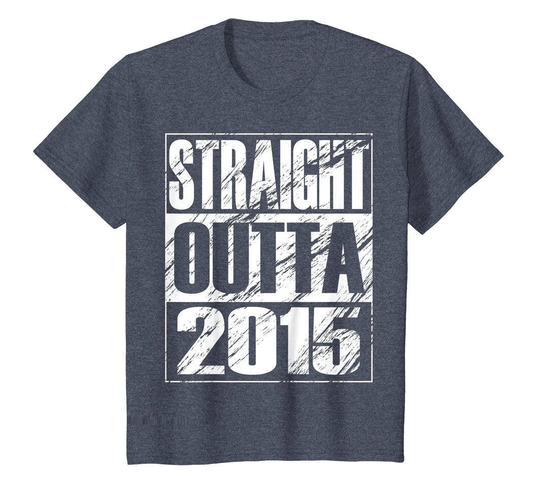 Funny Straight Outta 2015 4th Birthday T-shirt Vintage Gift