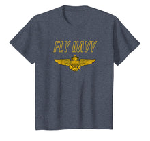Load image into Gallery viewer, Fly Navy Shirt Classic Naval Officer Pilot Wings Tee
