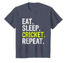 Load image into Gallery viewer, Eat Sleep Cricket Repeat Gift Sports T-Shirt
