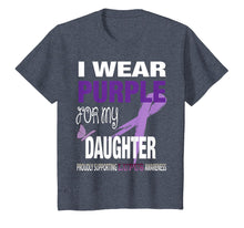 Load image into Gallery viewer, I wear Purple for my Daughter Awareness T-shirt
